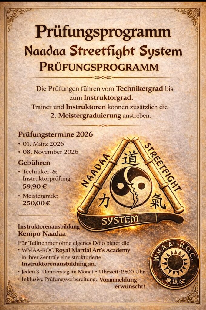 Prüfungsprogramm Nadaa Streetfight System