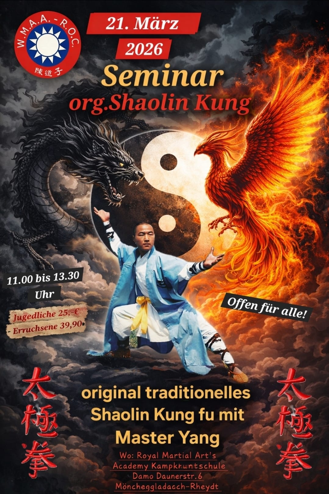 Shaolin Kung Fu mit Master Yang